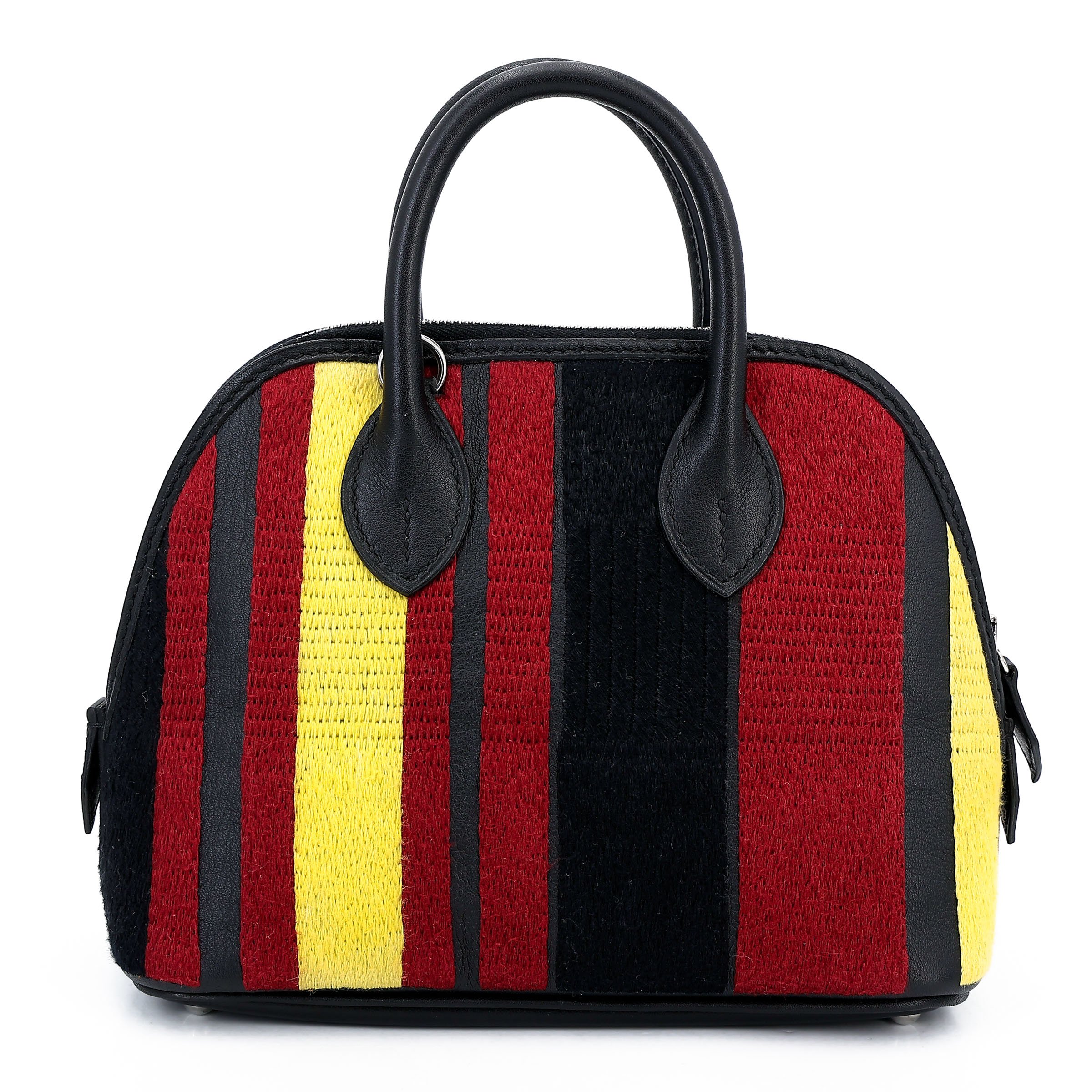 Hermes Unused ( Rank NS ) HERMÈS Mini Bolide 1923 Noir (89) Multi-color Chevre Palladium hardware C (2018)