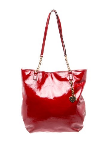 Patent Leather Bucket Bag