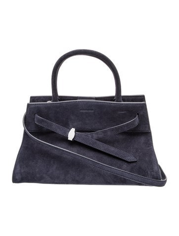 Suede Top Handle Bag