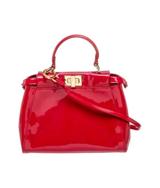 Fendi Patent Leather Peekaboo Mini