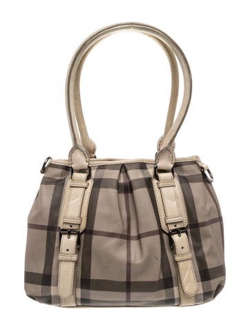 Smoked Check Top Handle Bag
