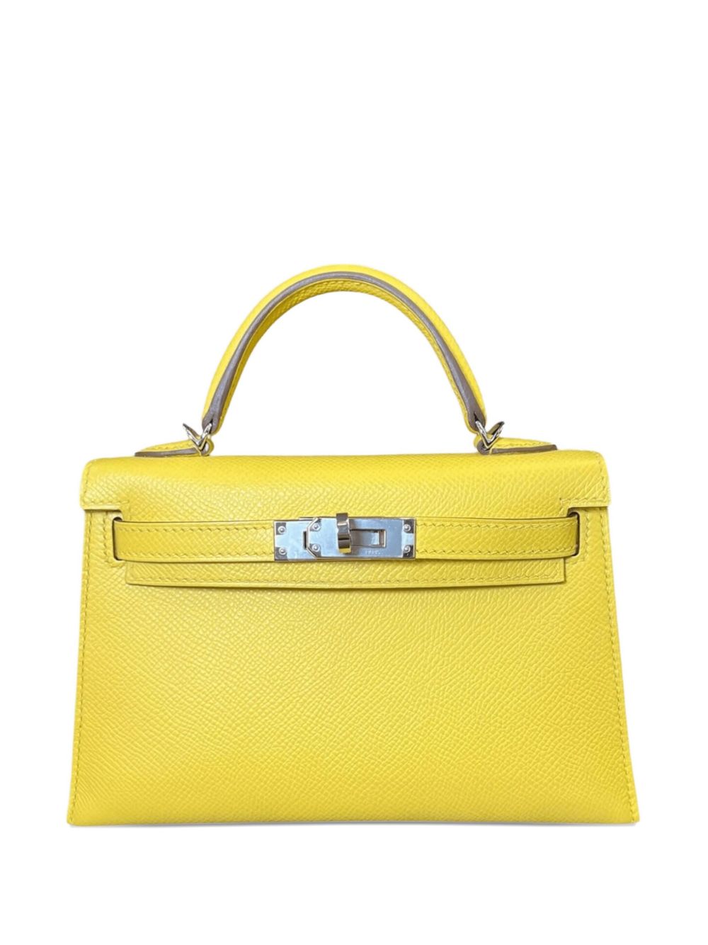 2022 mini Kelly 20 Sellier Mini Epsom palladium-hardware tote bag