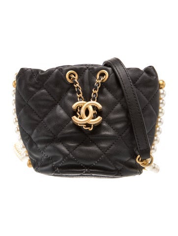Mini About Pearls Bucket Bag
