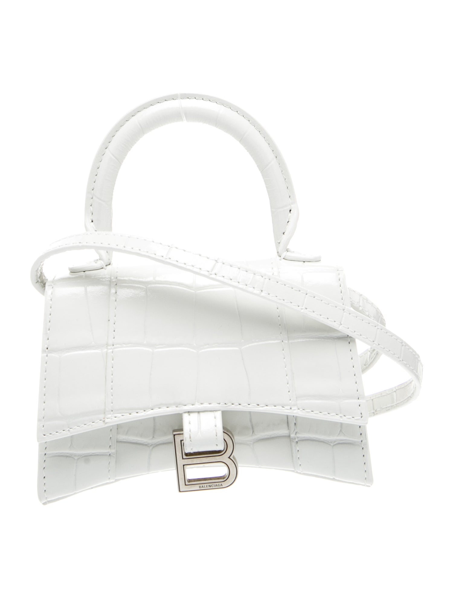 Balenciaga Embossed Leather Hourglass Mini