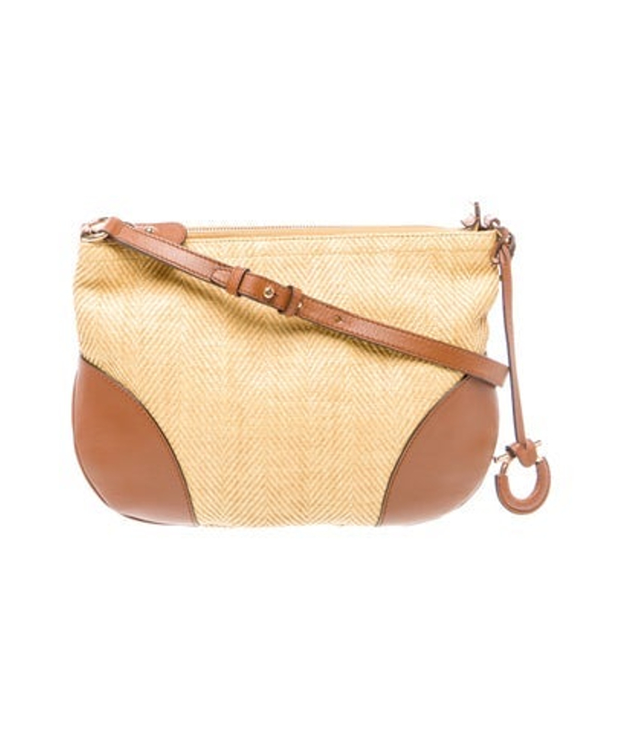 Salvatore Ferragamo Ferragamo Raffia Shoulder Bag