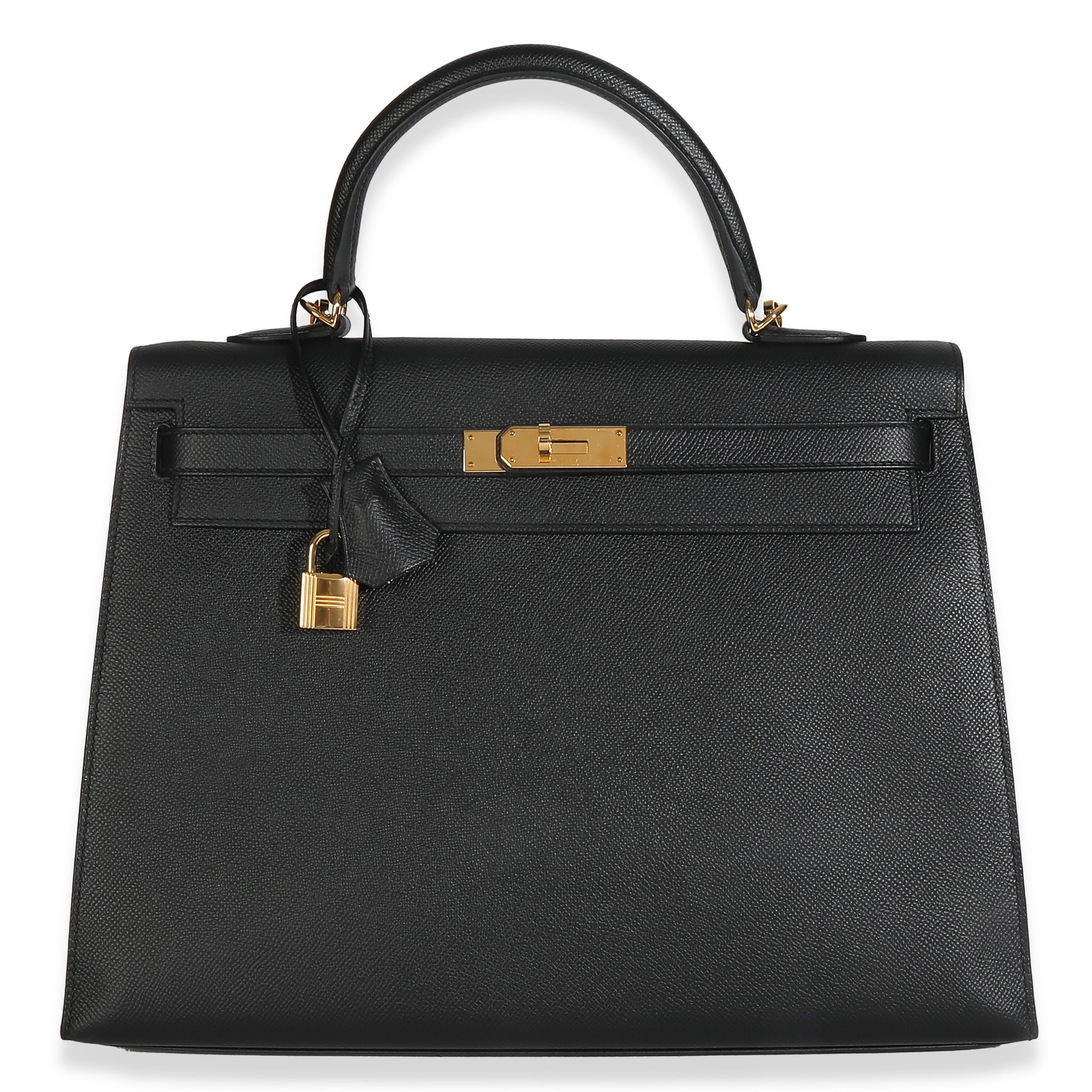 Hermes Black Epsom Sellier Kelly 35 GHW