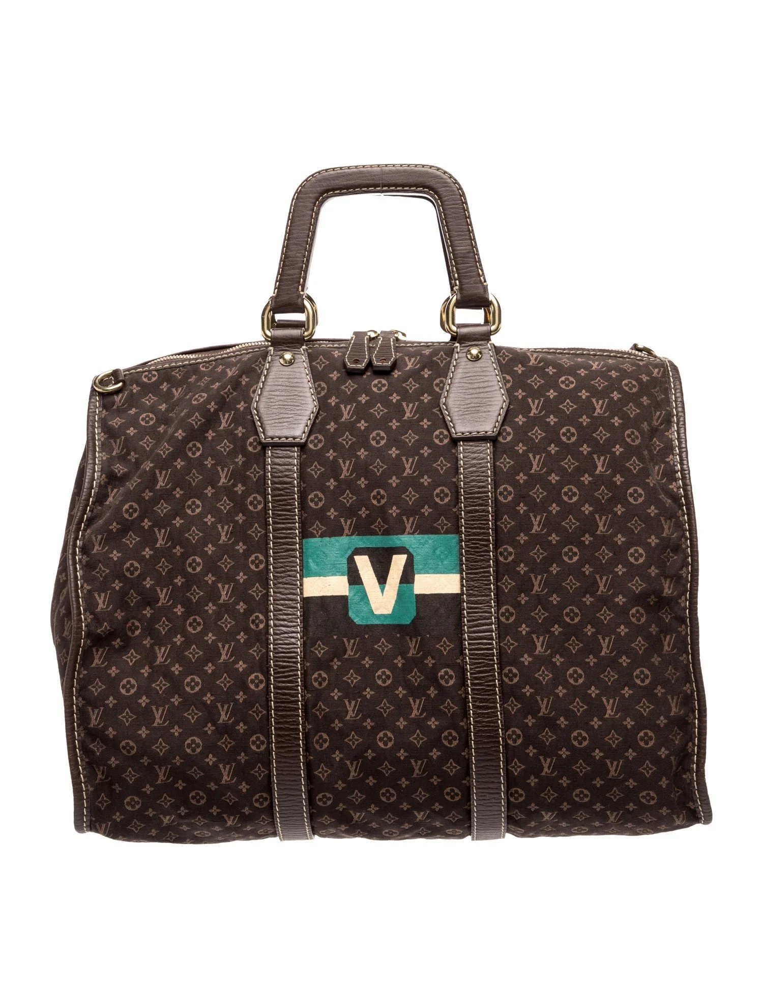 Monogram Mini Lin Weekender Bag Vintage
