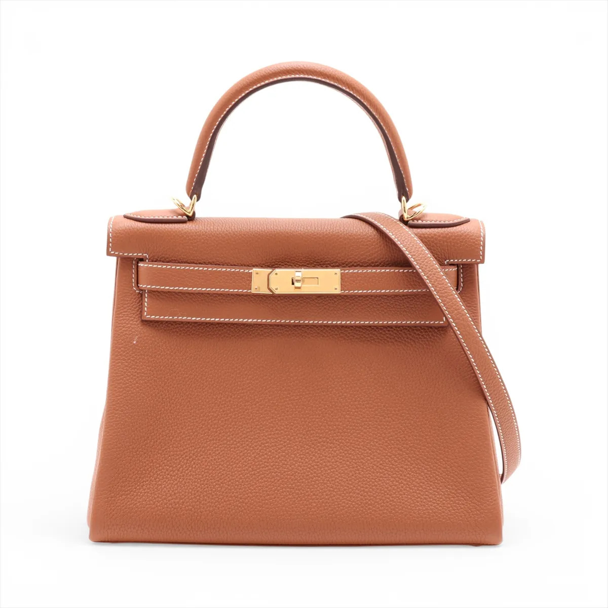 Hermès Kelly 28 Le Tournay Togo Gold Gold Metal Fittings