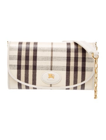 Burberry House Check Highlands Chain Wallet