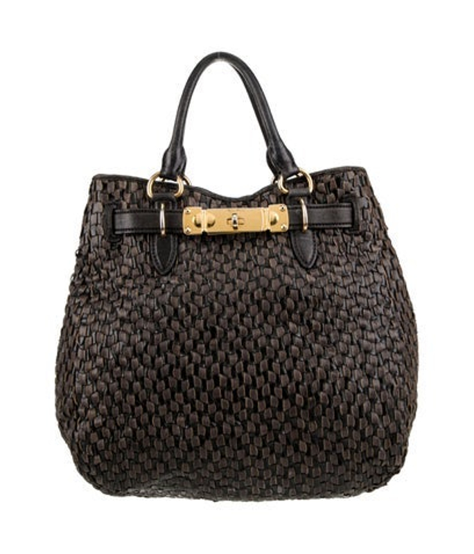 Miu Miu Miu Leather Tote