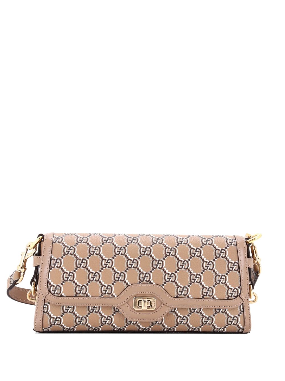 Luce Optical GG Printed Leather Small shoulder bag