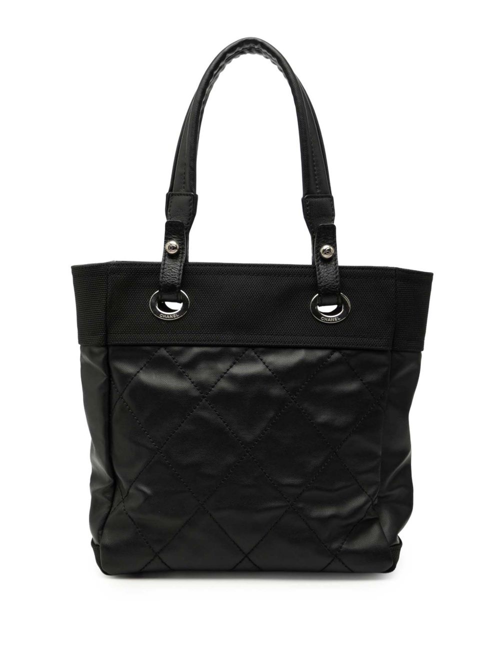 2009-2010 Small Quilted Coated Canvas Paris Biarritz tote bag