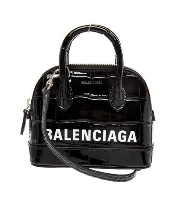 Balenciaga Embossed Leather Shoulder Bag
