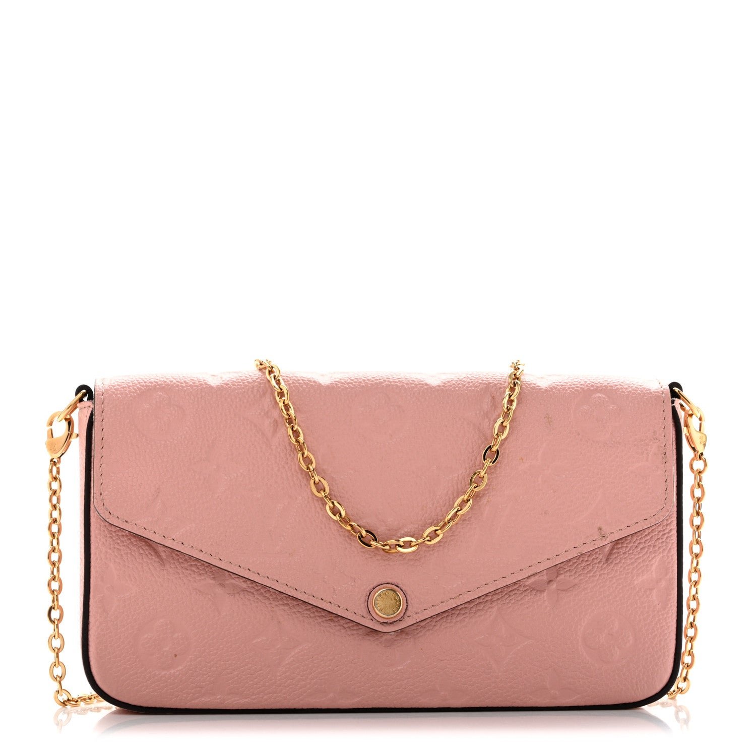 Louis Vuitton Empreinte Pochette Felicie Chain Wallet Rose Poudre