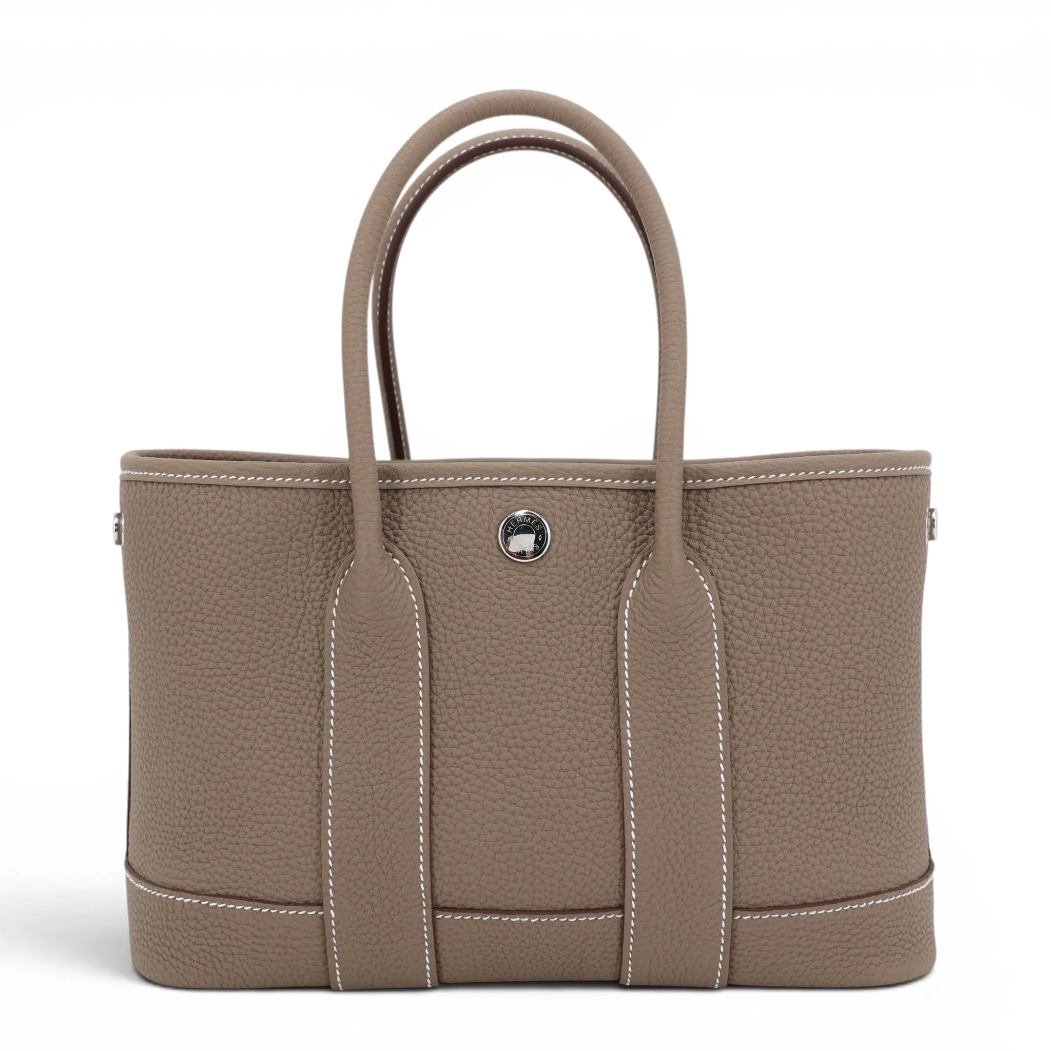 Brand New ( Rank N ) HERMÈS Neo Garden Party 23 Etoupe (18) Togo Palladium hardware G (2026)