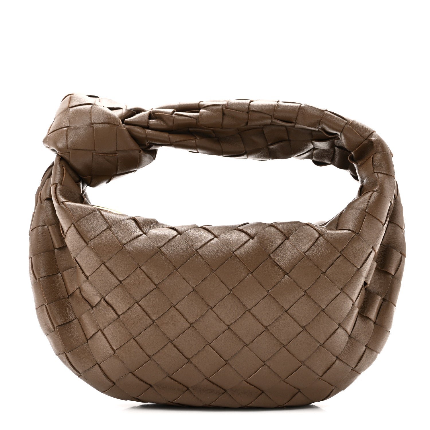 Bottega Veneta Nappa Intrecciato Mini Jodie Dark Taupe