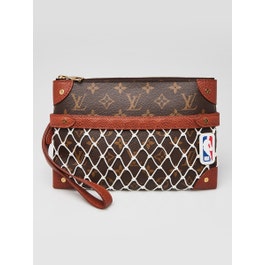 Louis Vuitton x NBA Monogram Canvas Net Flat Pochette Wristlet Bag
