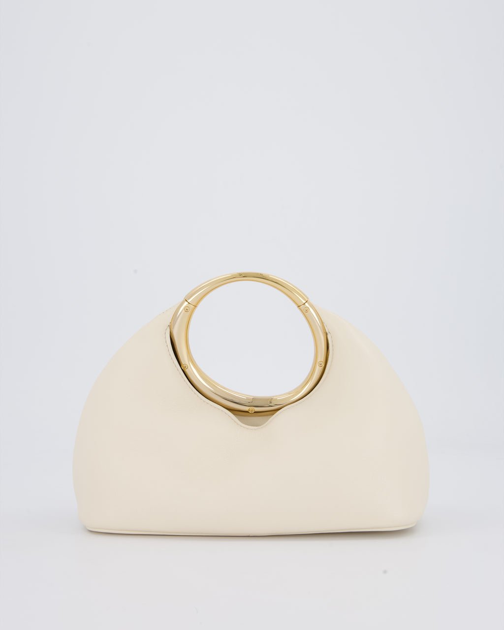 Jacquemus Jacquemus Le Petit Calino Bag in Cream Nappa Leather with Gold Hardware RRP £840