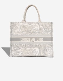 Dior 
		Book Tote Large Canvas Beige / Grey    