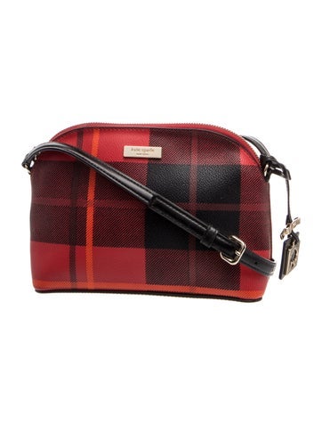 Kate Spade Leather Brightwater Drive Woodland Plain Hanna Crossbody Bag