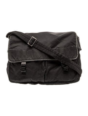 Tessuto Nylon Messenger Bag