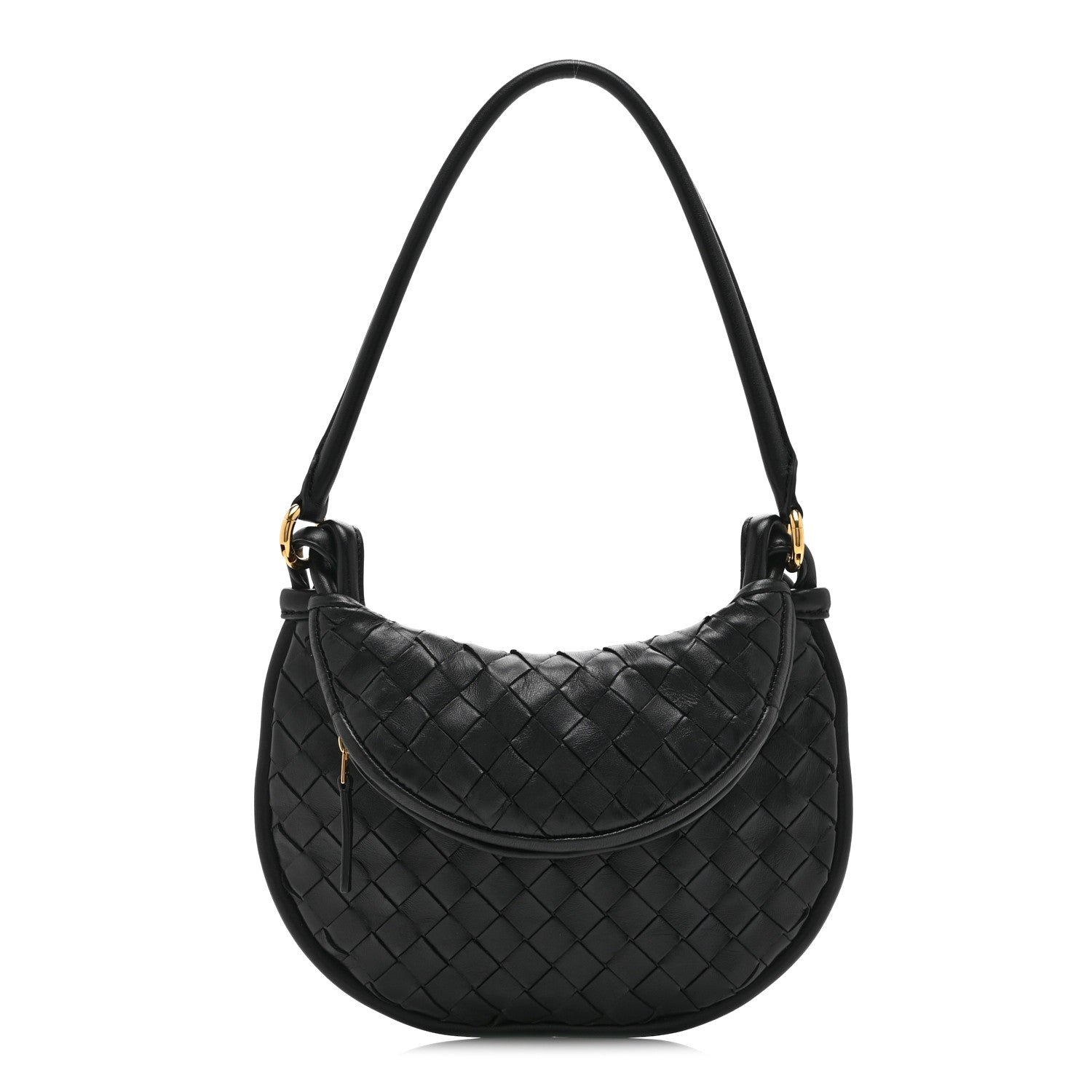 Bottega Veneta Nappa Intrecciato Small Gemelli Black