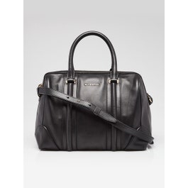 Givenchy Black Leather Medium Lucrezia Duffle Bag
