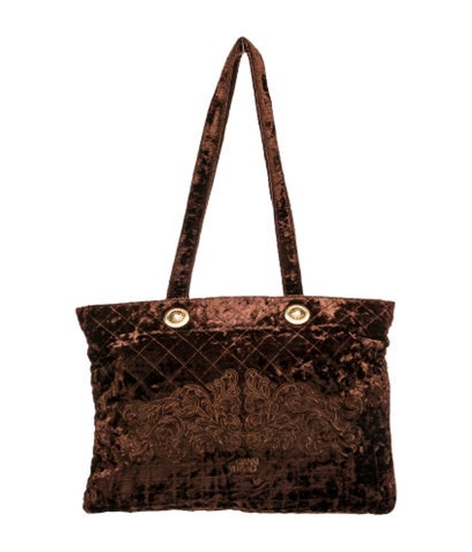 Versace Velvet Shoulder Bag
