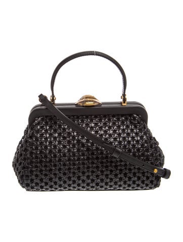 Cult Gaia Raffia Top Handle Bag