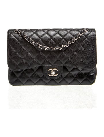 Chanel Quilted Caviar Classic Jumbo Flap Bag