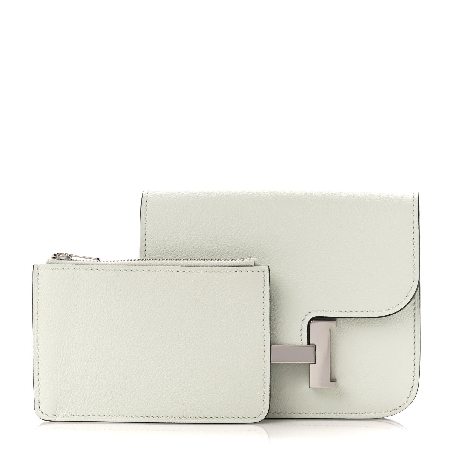 Hermes Evercolor Constance Slim Wallet Vert Fizz