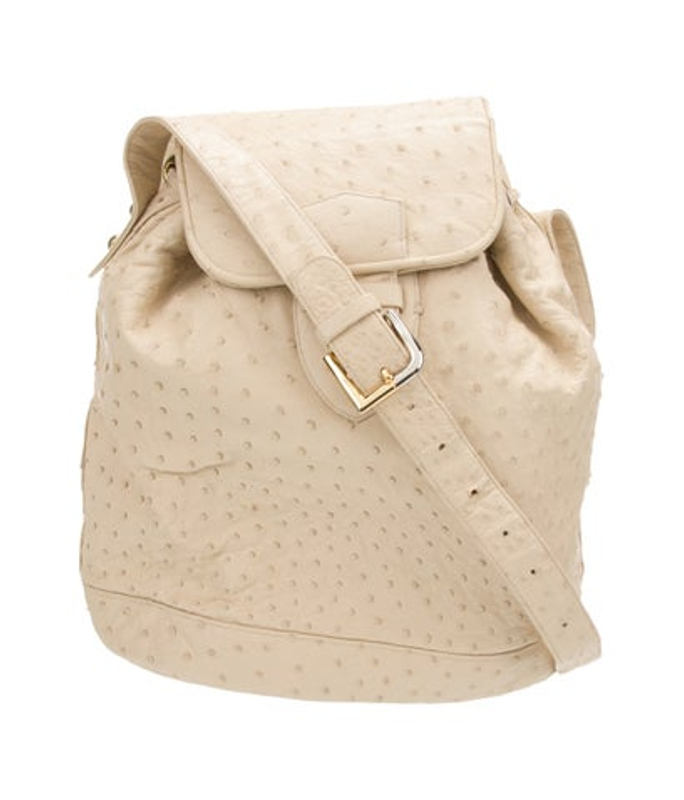 Judith Leiber Leiber Ostrich Messenger Bag