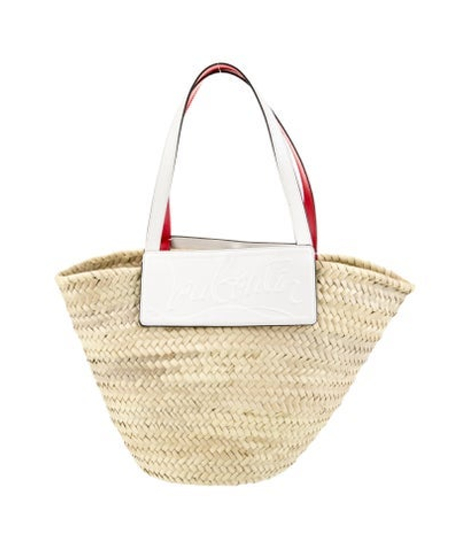 Christian Louboutin Louboutin Straw Loubi Shore Tote