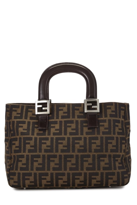 Brown Zucca Canvas Handbag Small