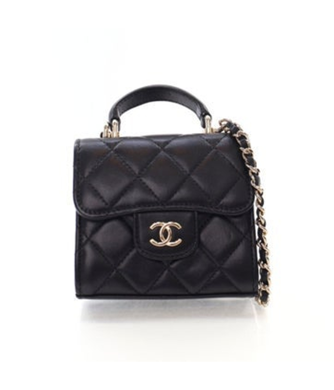 Chanel Interlocking Cc Top Handle Flap Mini