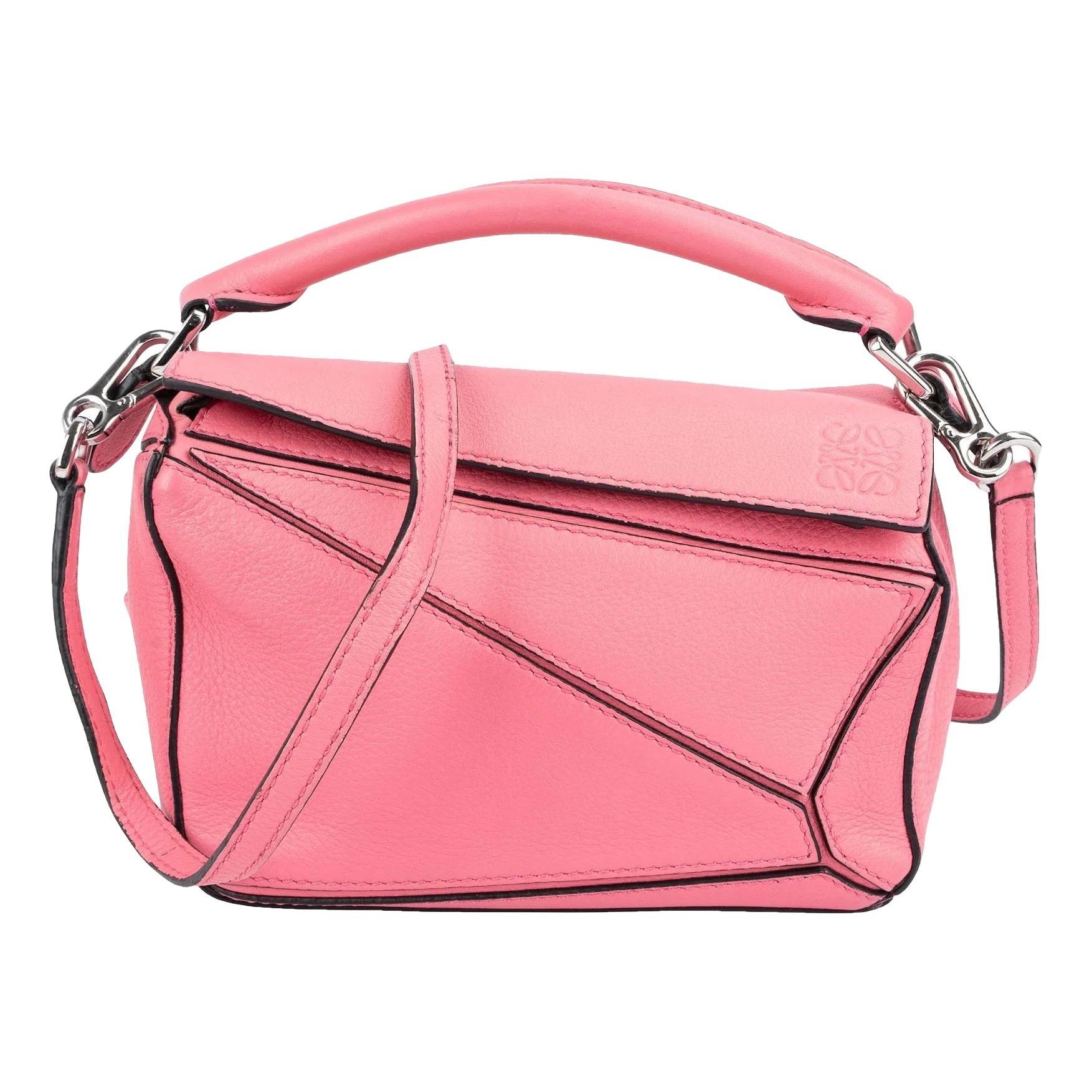 Puzzle leather handbag