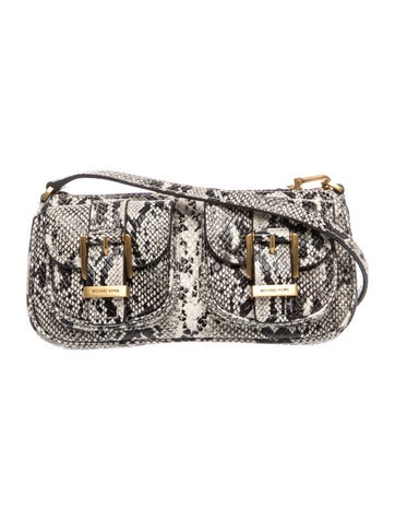 Embossed Leather Shoulder Bag