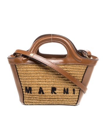 Marni Raffia Shoulder Bag