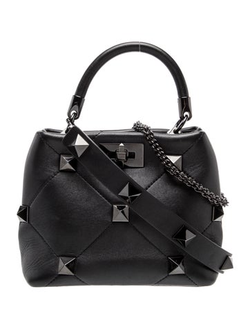 Rockstud Top Handle Bag