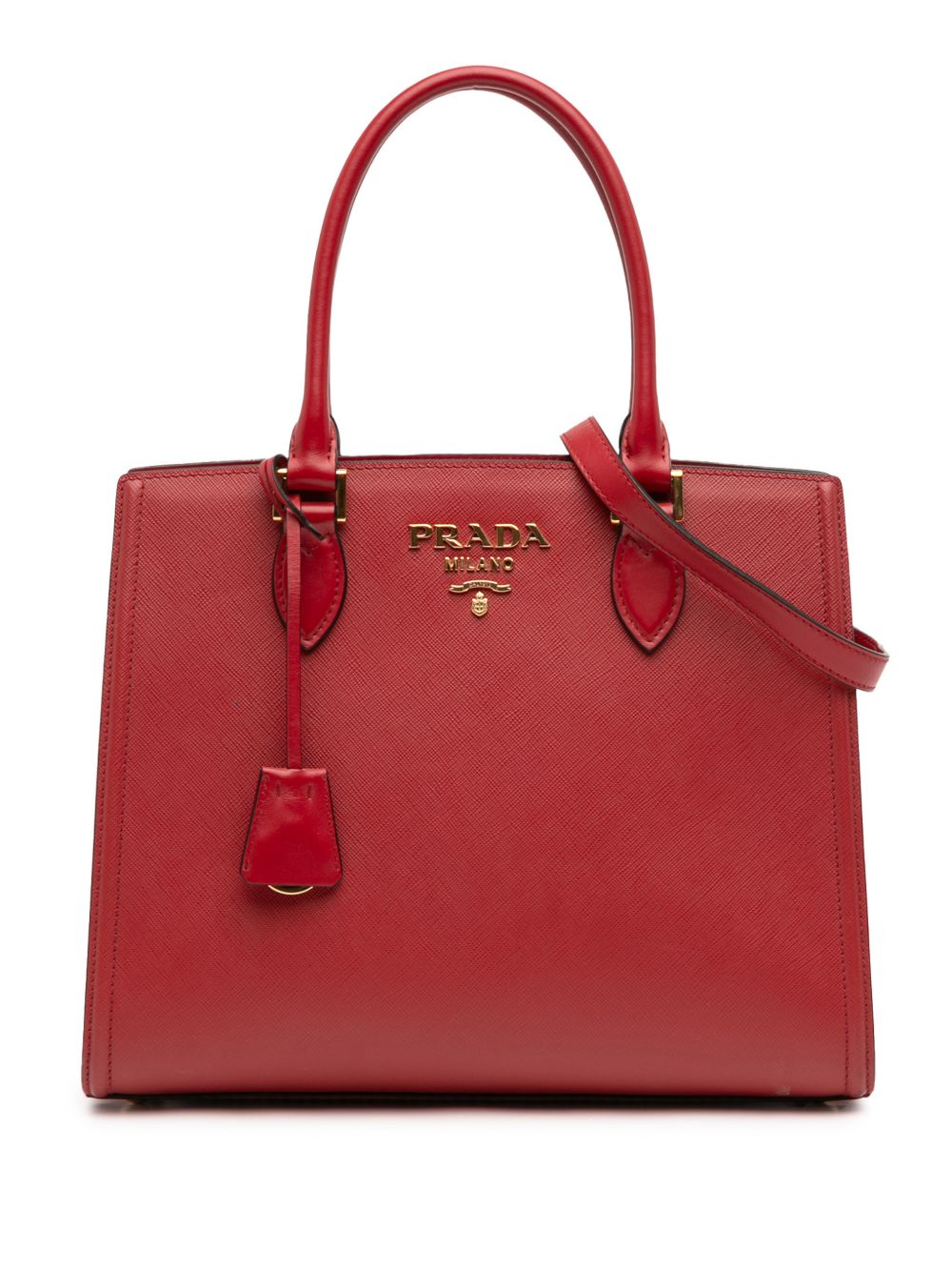 2010-2026 Soft Calf Trimmed Saffiano Lux satchel