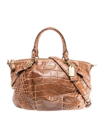 Embossed Leather Shoulder Bag