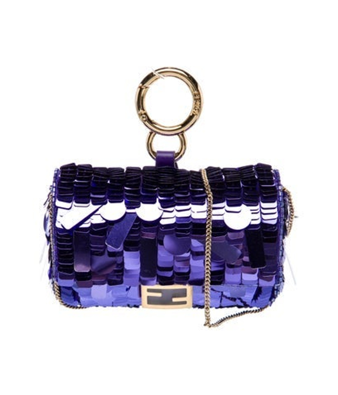Fendi Sequins Baguette Charm Nano 2022