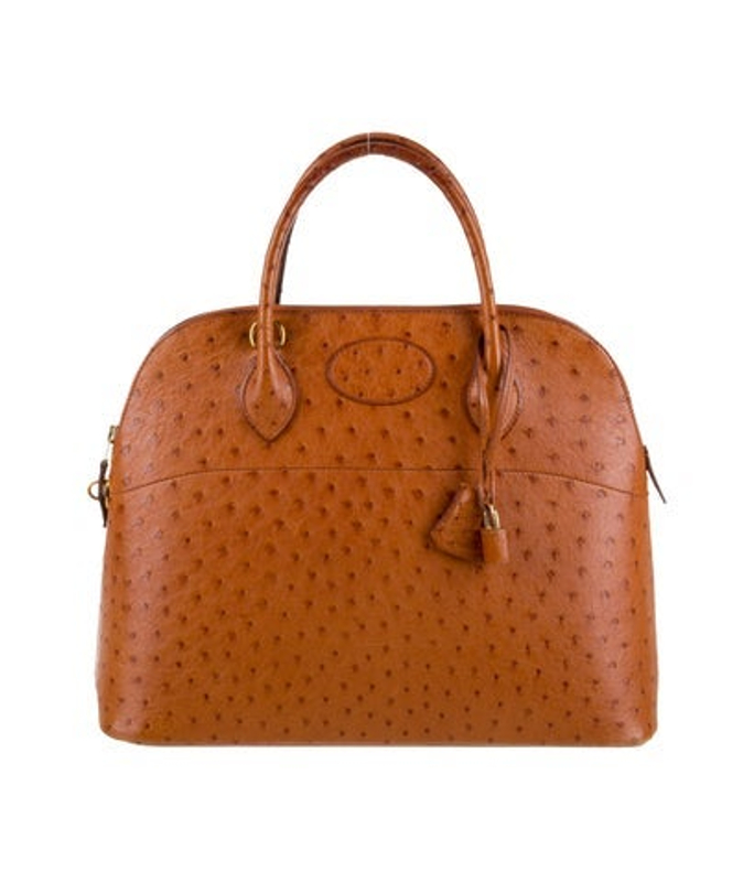 Hermes Ostrich Bolide 35