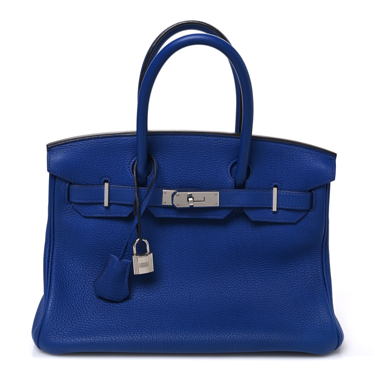 Hermes Togo Birkin 30 Bleu Electrique