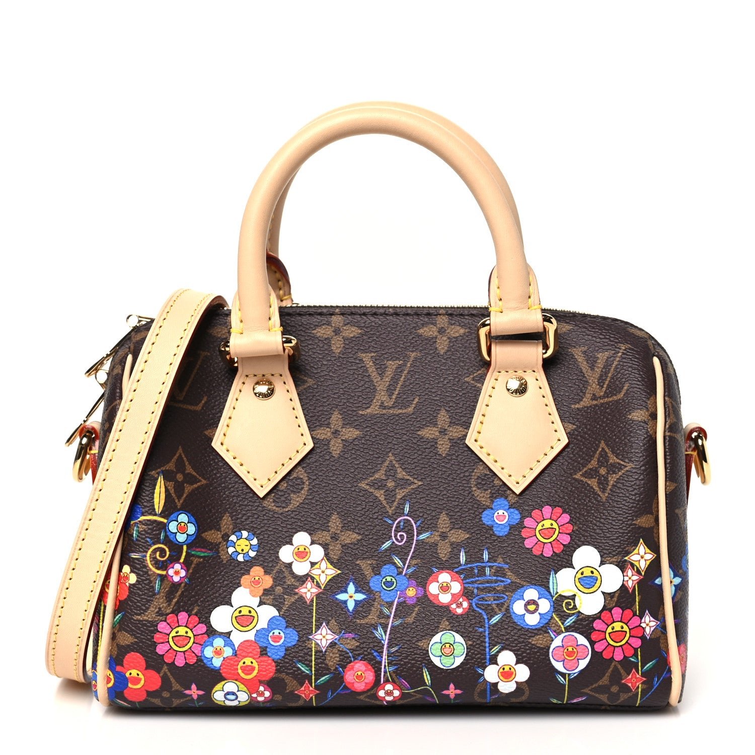 Louis Vuitton LV X TM Monogram Flowers Speedy Bandouliere 20