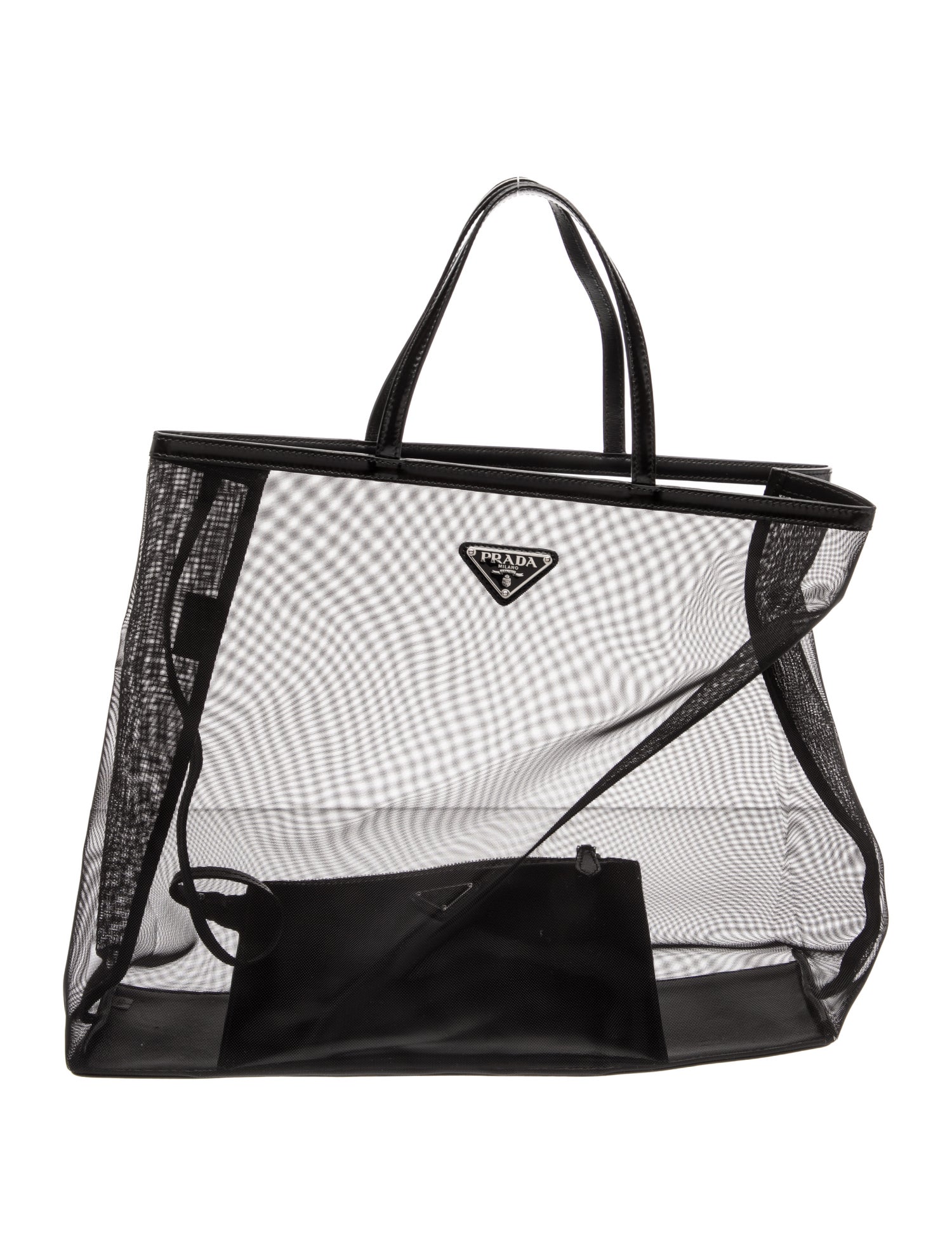 Enameled Metal Triangle Tote