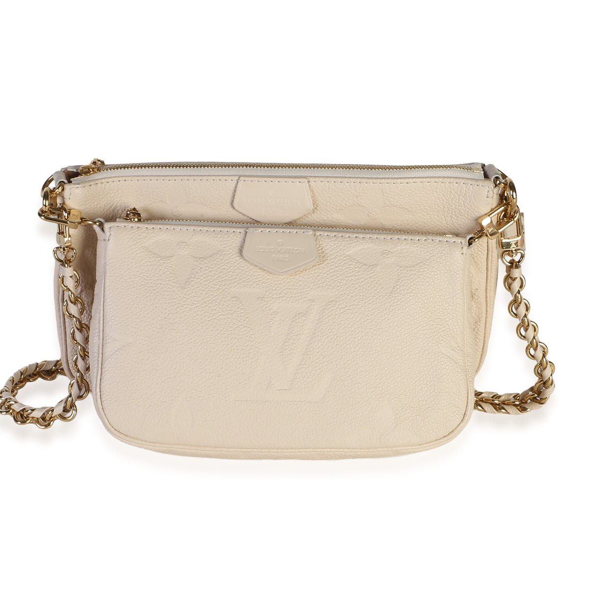 Cream Giant Monogram Empreinte Multi Pochette Accessoires