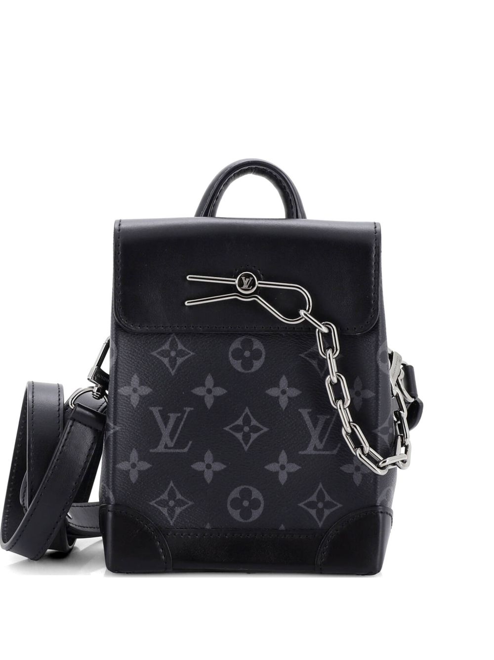 Steamer Bag Monogram Eclipse Canvas Nano crossbody bag