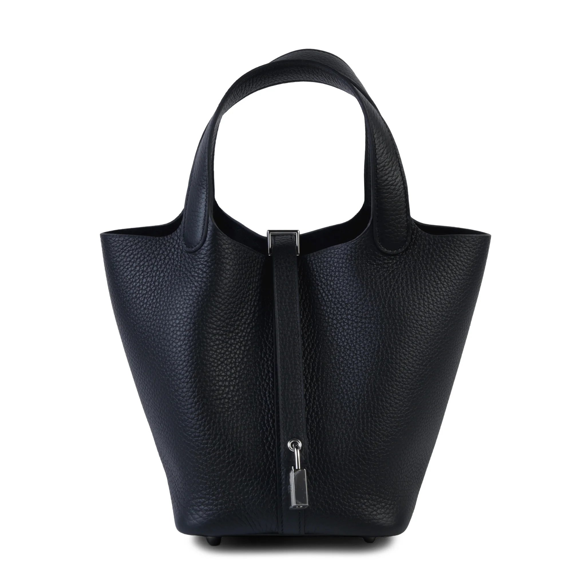 Brand New ( Rank N ) HERMÈS Picotin Lock PM Noir (89) Clemence Palladium hardware K (2025)