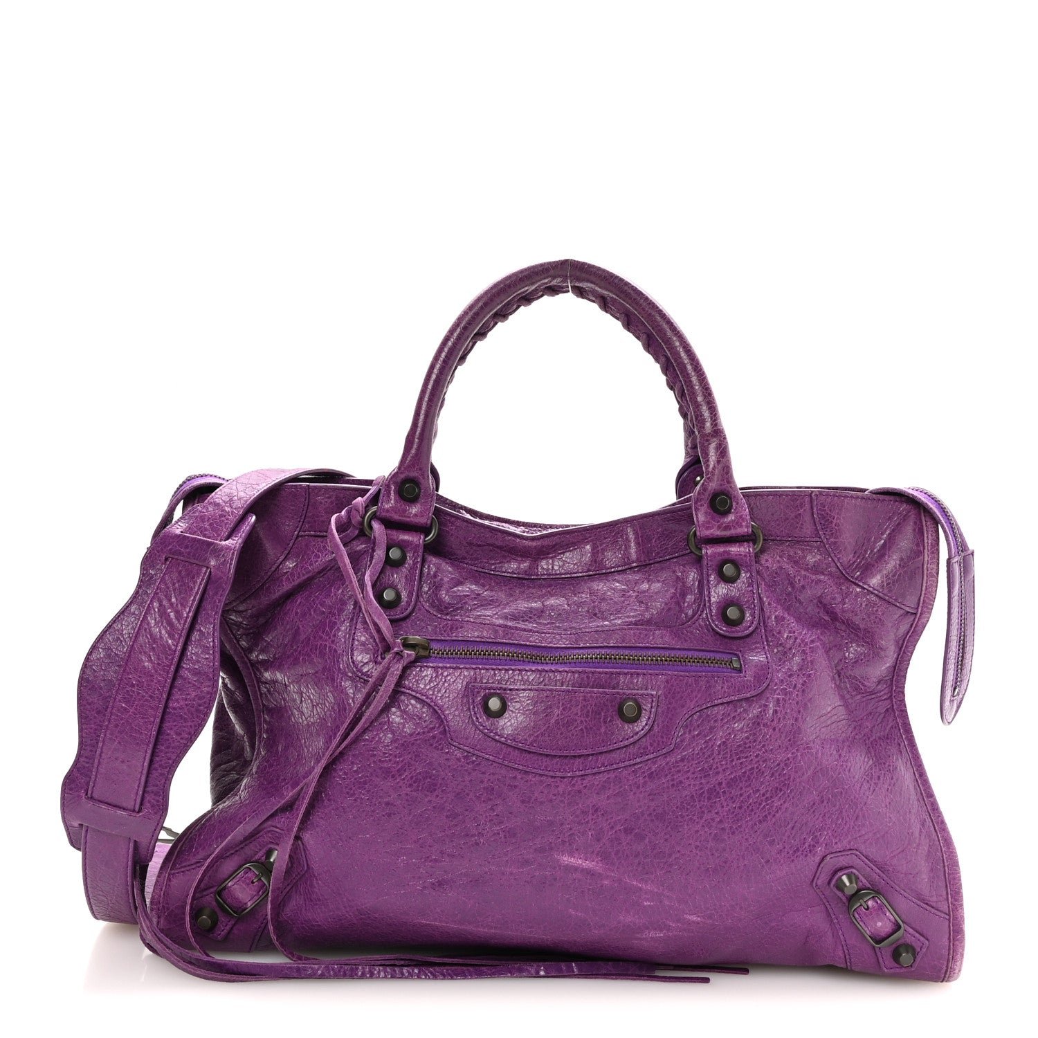 Balenciaga Agneau Classic Hardware City Ultraviolet